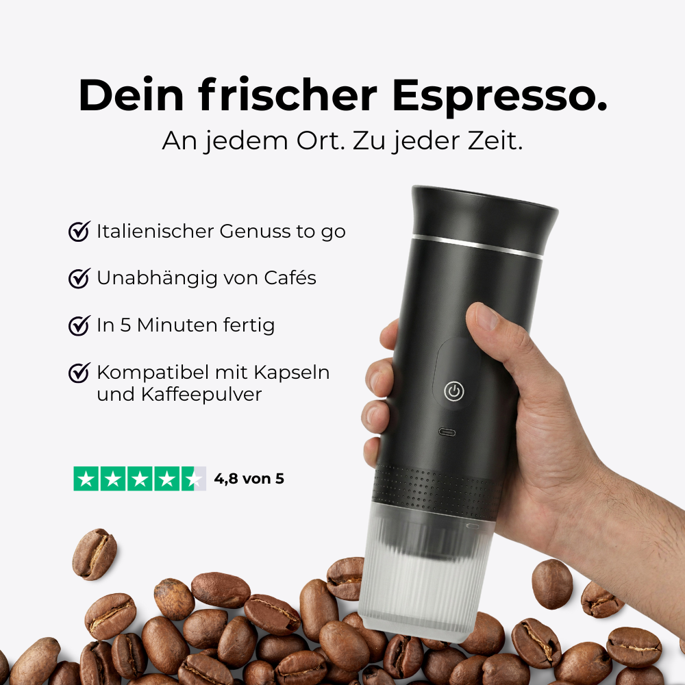MYMOKKA Go™ – Tragbare Espressomaschine